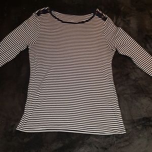 J.Crew Boat Neck Style 3/4 Sleeve Perfect Tee - Large